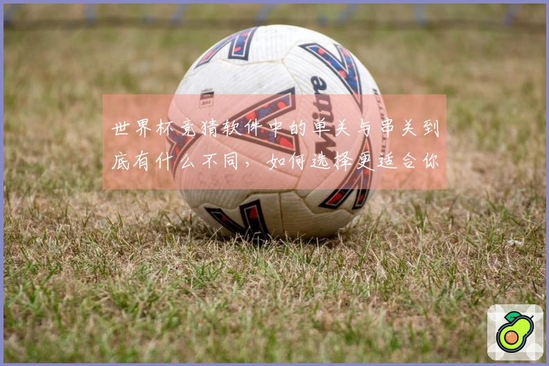 世界杯竞猜软件中的单关与串关到底有什么不同，如何选择更适合你的投注方式？